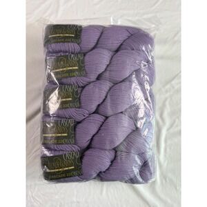 NWT Cascade Yarns Cascade 220 Wool Yarn 10 Skeins Lavender 9631 Worsted Bulk Lot